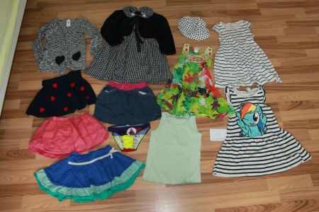 Mädchen Girl Kleiderpaket Röckli Kleider Set Sommer 110/116