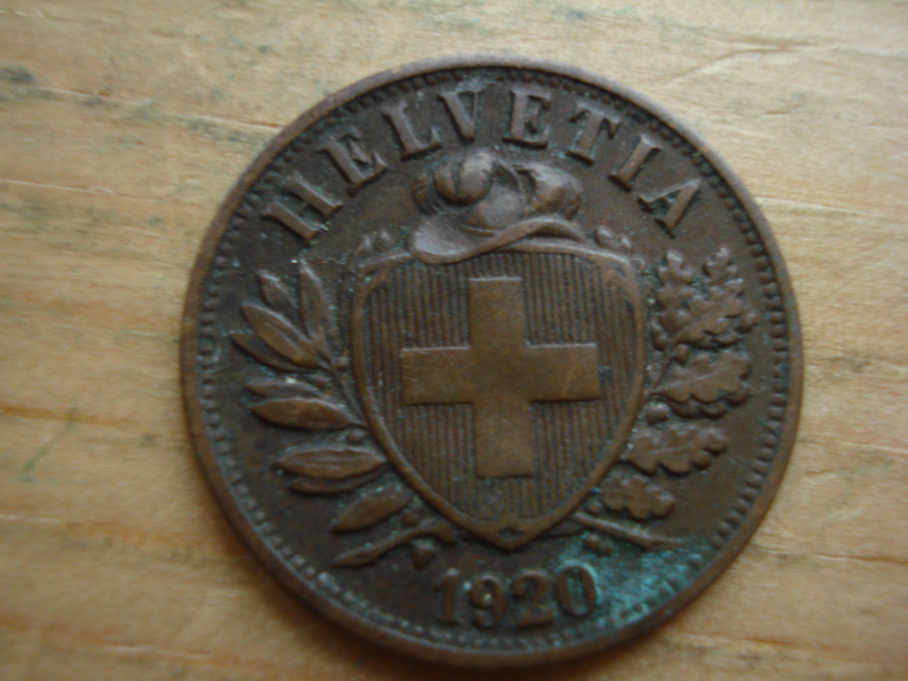 Alle Münzen: (S) 2 Rappen 1920 – Gebraucht aus Erlach von Net-Coins