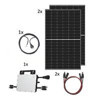 Balkonkraftwerk Wechselrichter 930Wp 2 Solarpanele