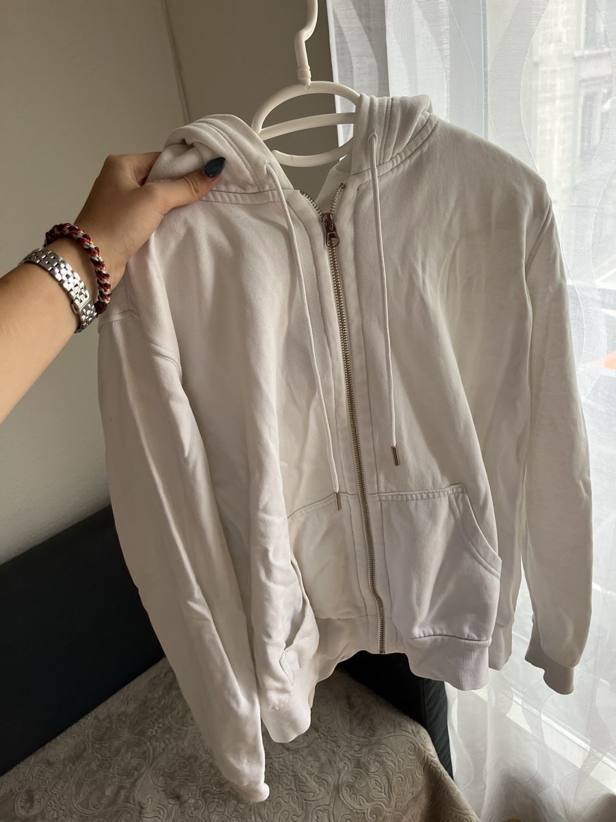 H&M Jacken: Sweat zippé blanc  – Gebraucht aus Genève von soraia.simao