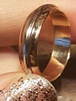 Eleganter Ring Gelb- und Weissgold 585
