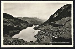 AK Lungern, Panorama mit Lungernsee