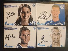 FC Schalke - 4x handsigniert - Set