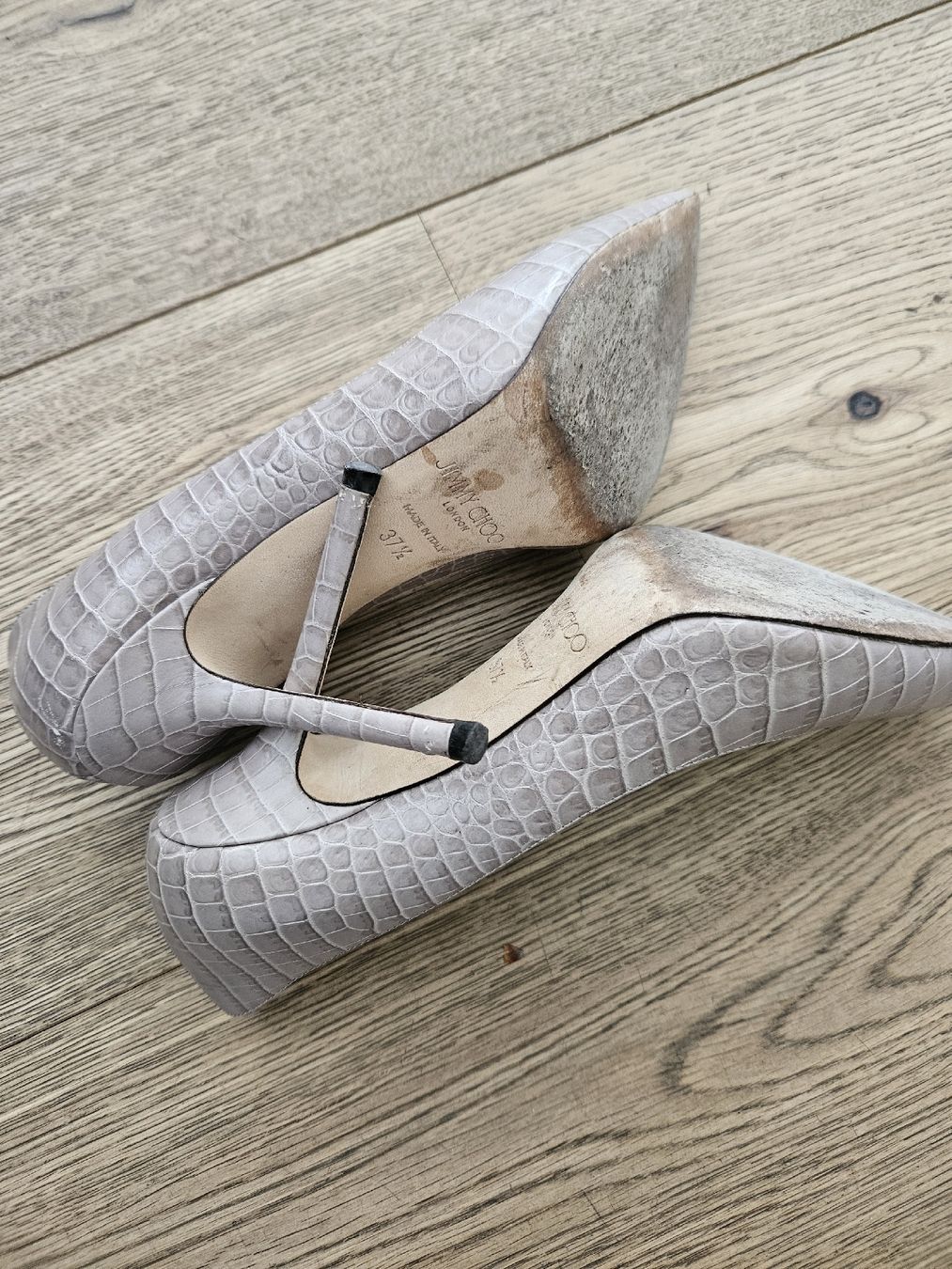 Jimmy Choo Scarpe da donna: Jimmy Choo Pumps, grau Kroko-Optik, Gr. 37.5 – Usato da Zollikerberg venduto da ker_rt87 8