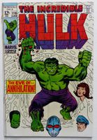 INCREDIBLE HULK #116 KEY ICONIC COVER STAN LEE SCRIPT 1969