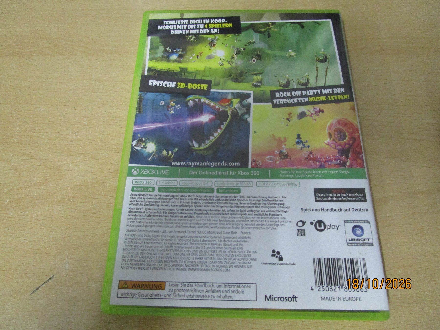 Microsoft Giochi: Rayman Legends Xbox 360 Xbox360 – Usato da Goldau venduto da agestuffer 1