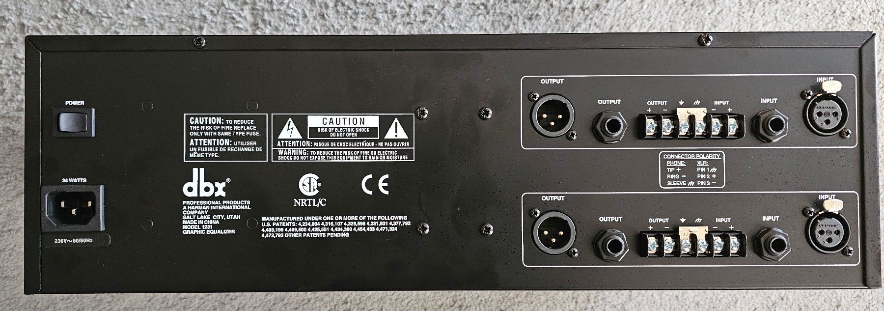 Dbx Equalizzatori: DBX 1231 Graphic Equalizer - SN: 01036059 – Usato da Birsfelden venduto da missnamrit 1