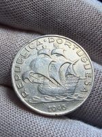Portugal 5 Escudos 1946 “Caravela” Silber