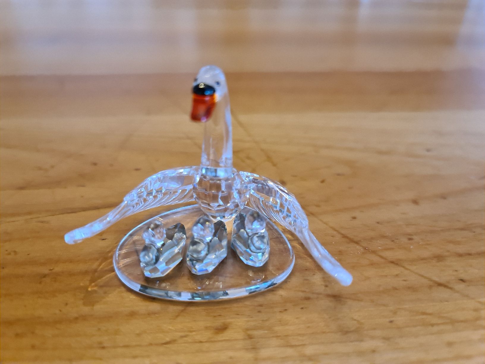 Swarovski Statuette: Swarovski Figur Schwan mit Familie – Usato da henau venduto da Rockj