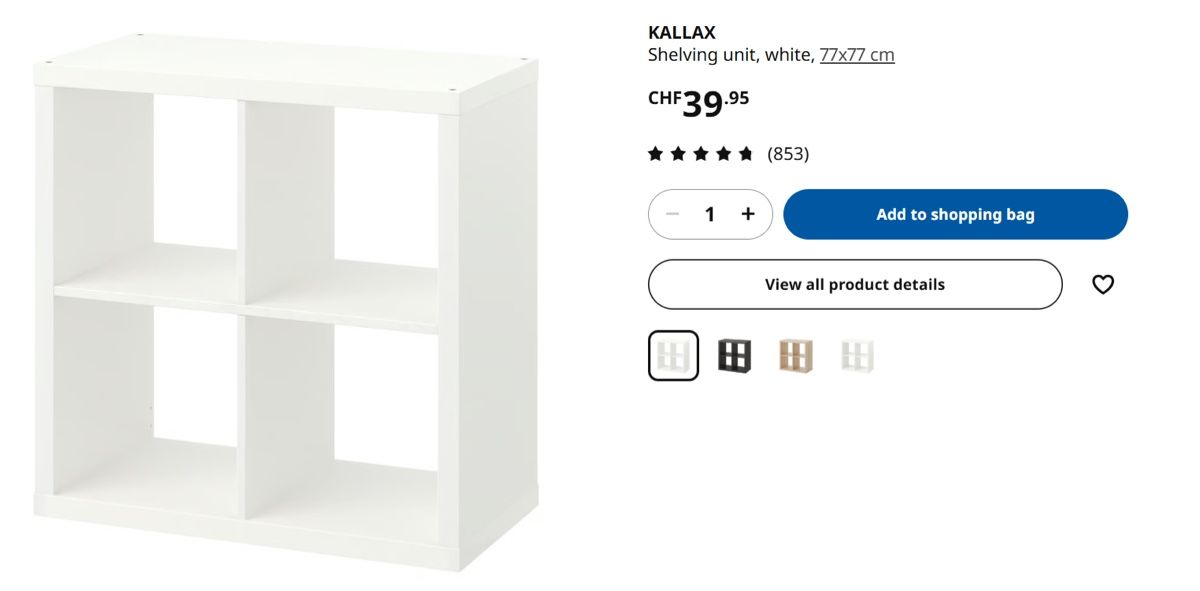 Ikea Scaffali: IKEA white KALLAX storage cabinet – Nuovo (secondo la descrizione) da Zürich venduto da ley_qj2h