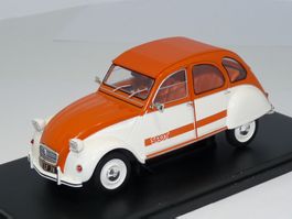 Citroën 2CV Spot 1976 weiss / orange       1:24 von Hachette
