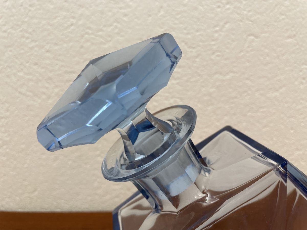 Caraffe: Vintage Glaskaraffe facettiert edle Karaffe Whiskeyflasche – Usato da Zürich venduto da Vintagewiesel 3