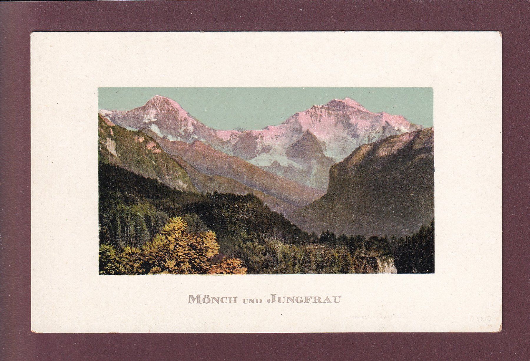 Cartoline postali: MÖNCH und JUNGFRAU – Usato da Pully venduto da nicecards