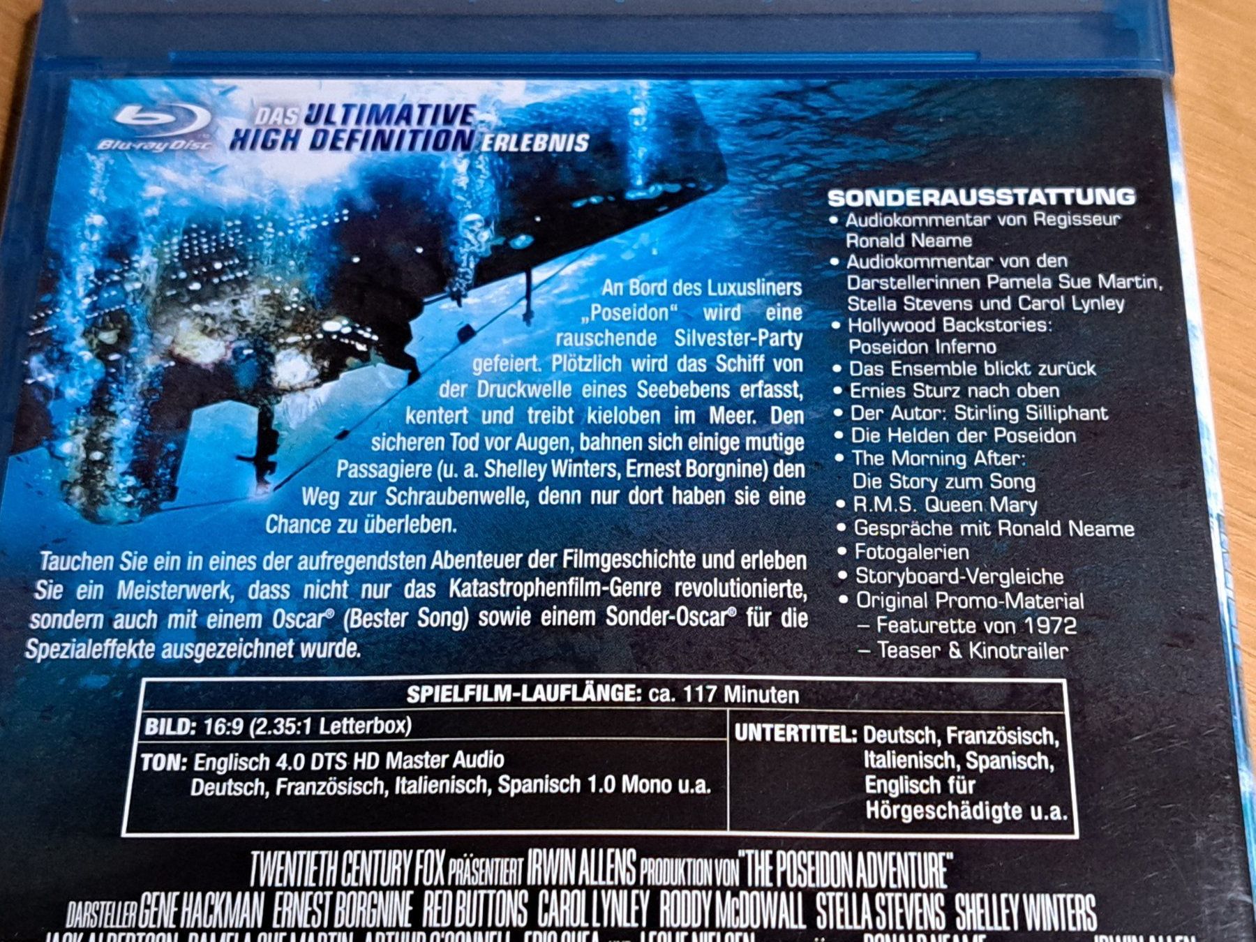 Tutti i DVDs: Blu-ray Poseidon Inferno mit Gene Hackman 1972 – Nuovo (secondo la descrizione) da Unterseen venduto da Kanica 3