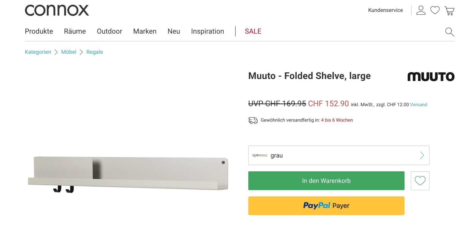 Muuto Scaffali: Muuto Folded Large Gris – Usato da Attalens venduto da cam_mq9h 1