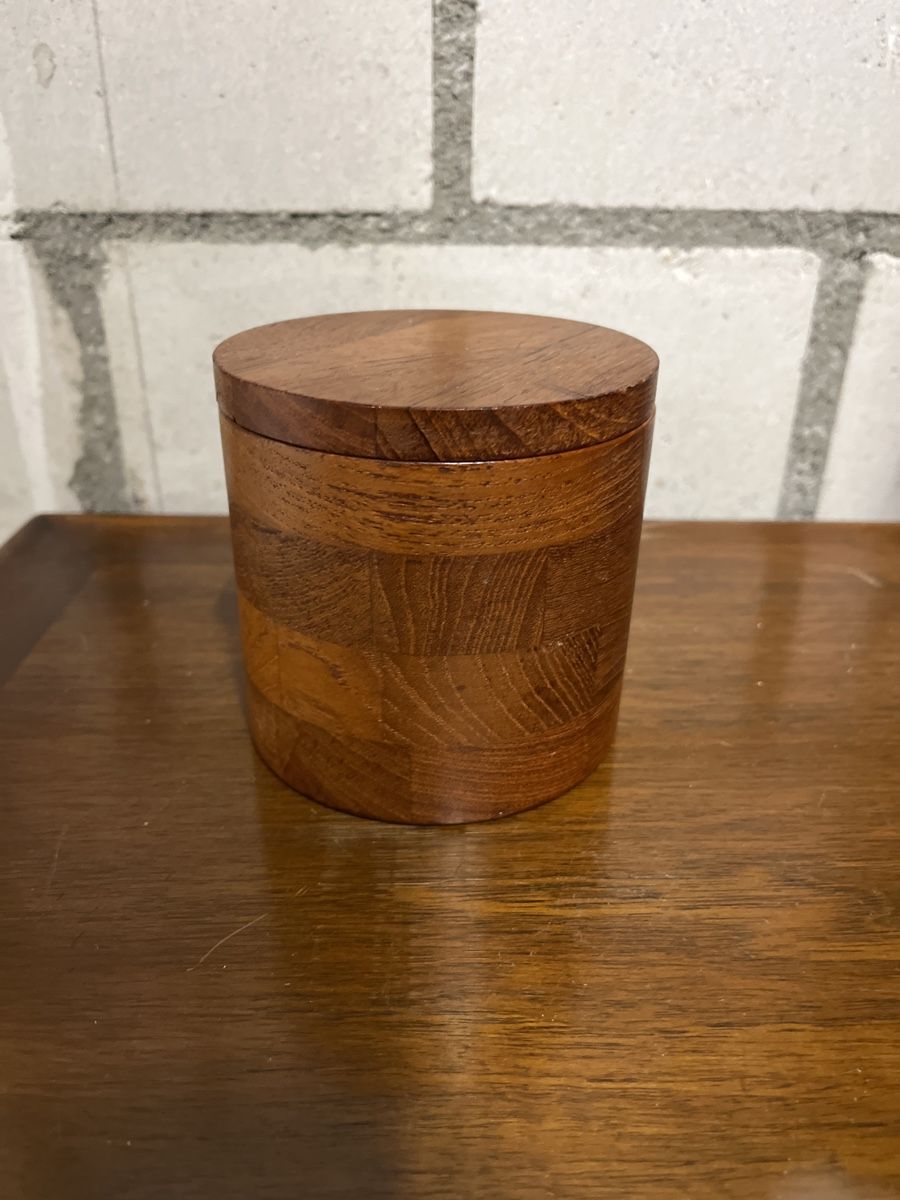 Sottobicchieri: Teak Dose mit 5 Untersetzer Dänemark – Usato da Niederurnen venduto da gebrauchtbrauchbar 1