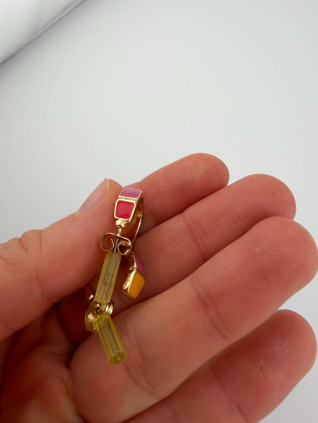 Orecchini pendenti & Orecchini a lobo: Ohrclips mit Farbakzenten 🌸 – Nuovo e nell'imballaggio originale da Riehen venduto da edu_92w7 1