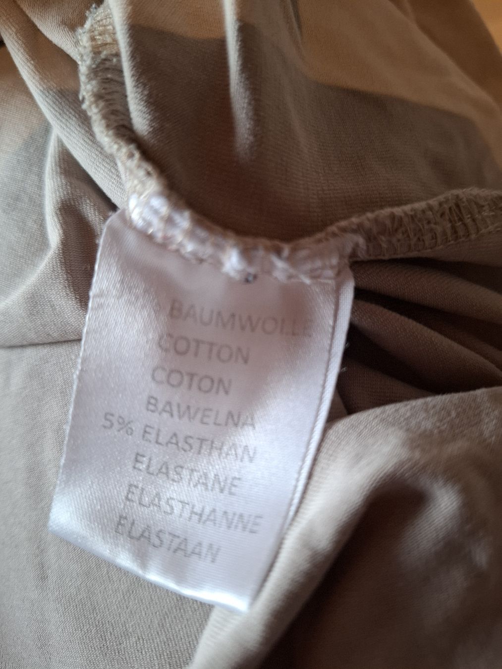T-shirt: Gr XL Damen Langarmshirt Beige grau Giraffe basic nr 38 – Usato da Vinelz venduto da sonnenmond77 7