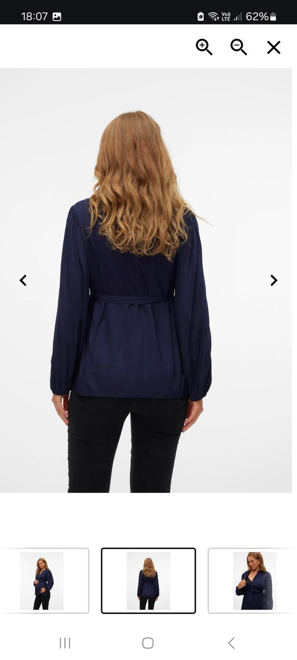 Mamalicious Camicette: Mamalicious Maternity Bluse in dark blue size L – Nuovo (secondo la descrizione) da Biel/Bienne venduto da Pocahontas_1 1