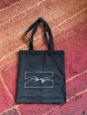 Schwarze Totebag