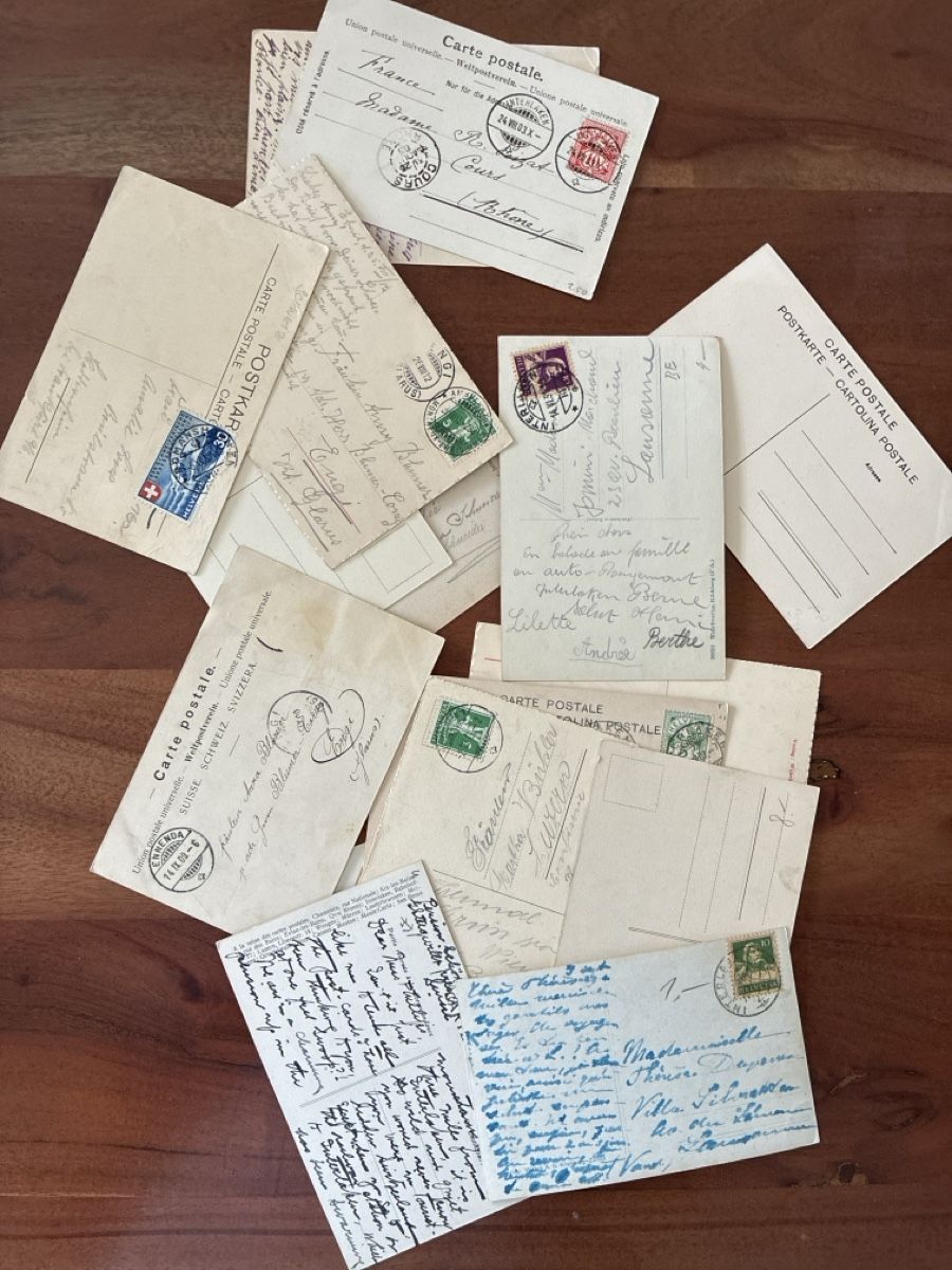 Cartoline postali: 58 Ansichtskarten Schweiz diverse von Kanton Bern – Usato da Oftringen venduto da Cla.vD.74 3
