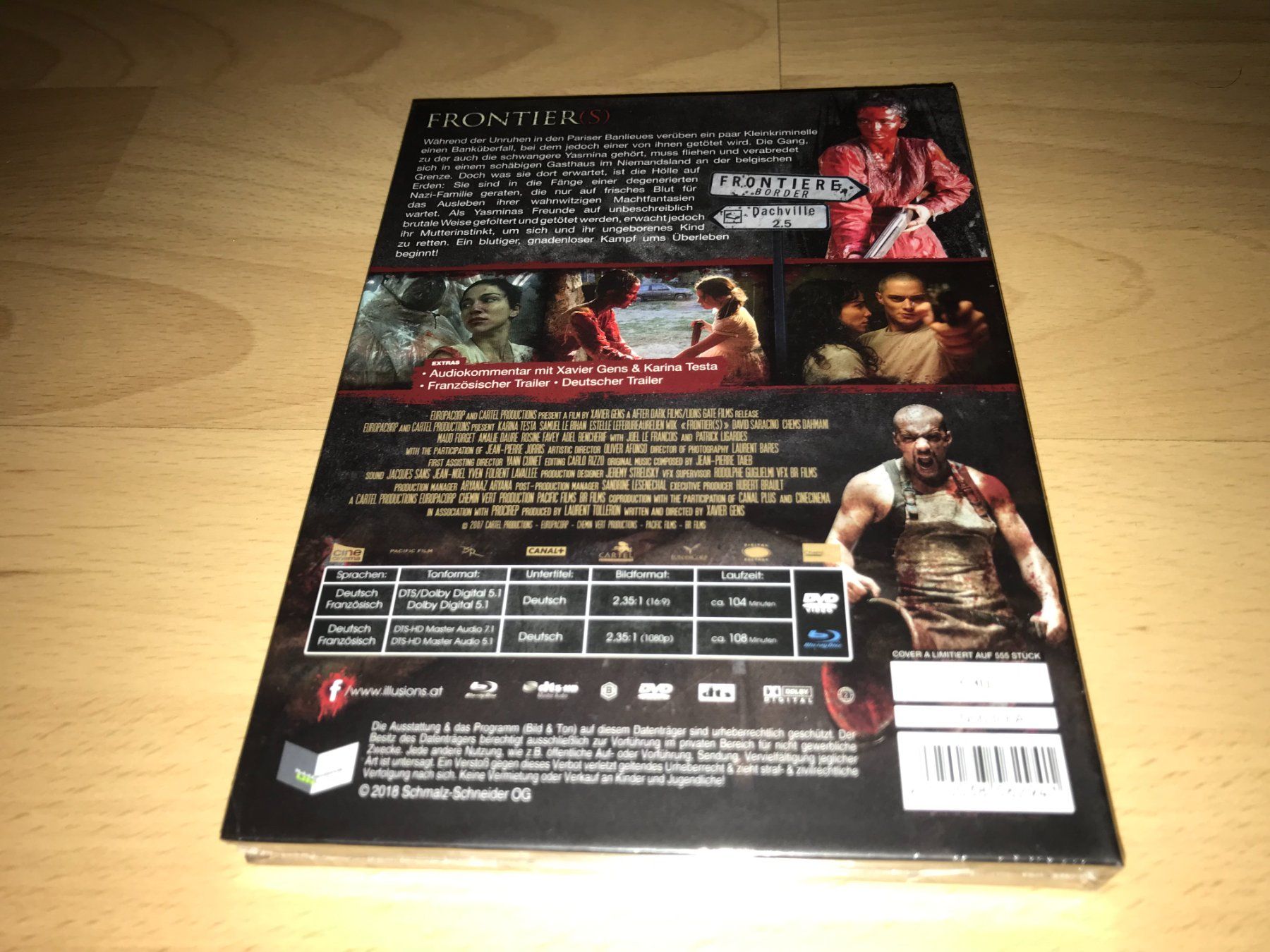 Tutti i DVDs: Frontier(s) - MEDIABOOK - A - UNRATED – Nuovo e nell'imballaggio originale da Basel venduto da havsok 1