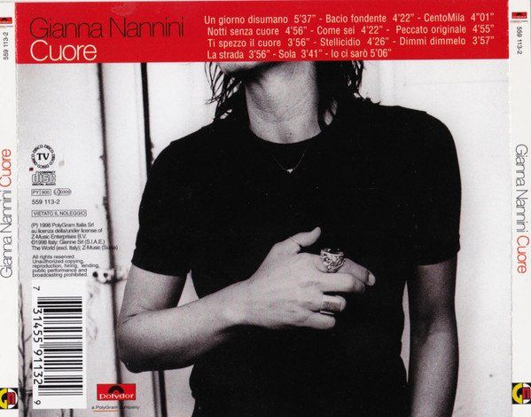 CD: CD Gianna Nannini - Cuore (1998) – Usato da Möriken AG venduto da mineralia 1