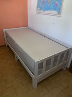 weisses Tagesbett Gästebett (mit Lattenrost, 90x200cm)