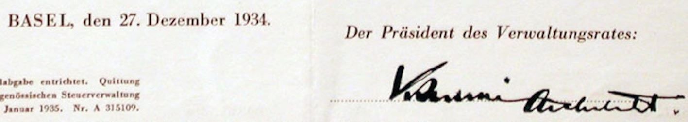 Documenti: Im Heimgarten AG, Basel - 1934 – Usato da Solothurn venduto da Sgasche 1