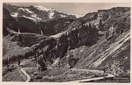 Klausenstrasse, Blick gegen Klus, Claridenstock, um 1935-40