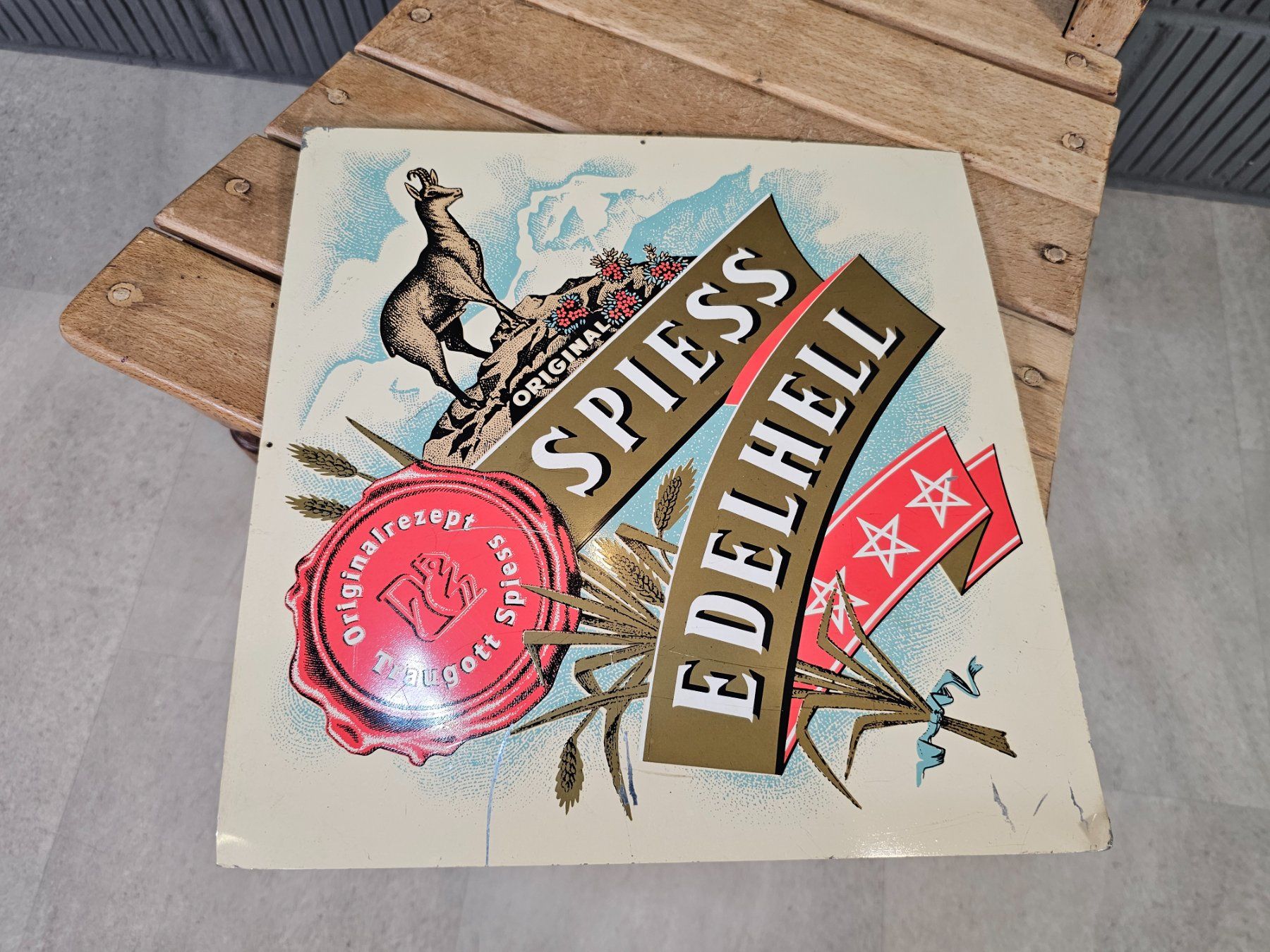 Eichhof Schilder: Eichhof Spiess Blechschild Alu-Robert Dold Bierwerbung – Gebraucht aus Nottwil von Wondewa-Shop 5
