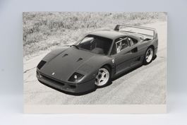Peter Monteverdi Ferrari F40 Original Pressemappe Foto 1988