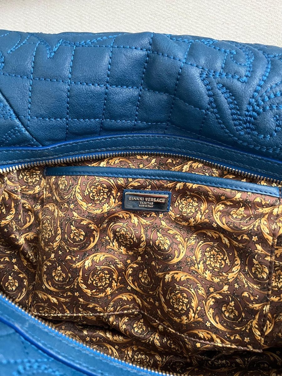 Versace Borse da donna: Gianni Versace Bag, Leather, Blue – Usato da Genève venduto da gvokiii 6