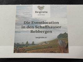 Gutschein Bergtrotte Osterfingen 10 Prozent Rabatt gültig