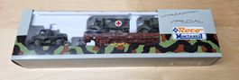 Roco Minitanks 825 - Rungenwagen mit 3 Unimogs H0 (GS)