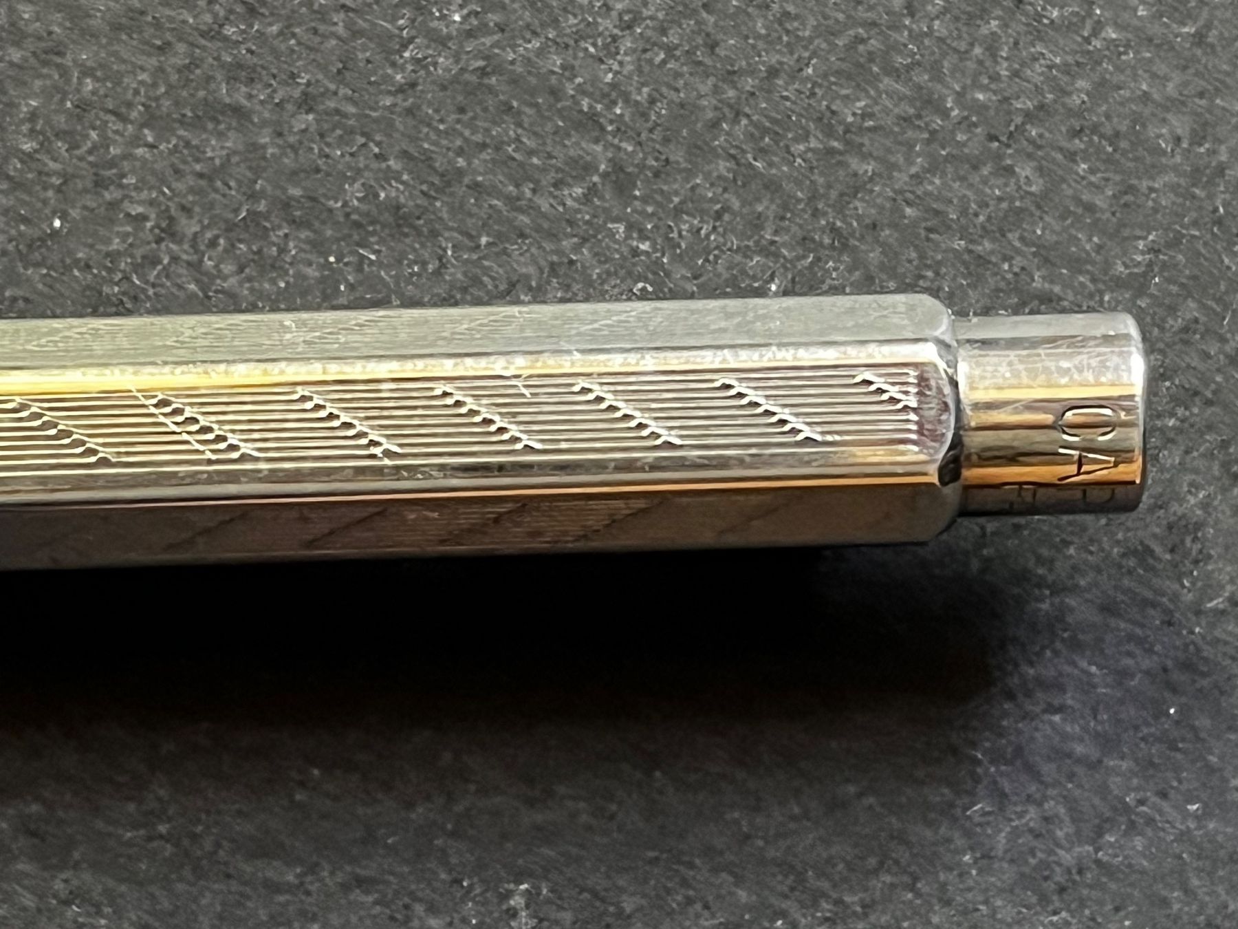Caran D'Ache Penna & Evidenziatori: Caran d’Ache Ecridor Roller "Schrägstrich" versilbert OS – Usato da Zürich venduto da FV.vintage 6