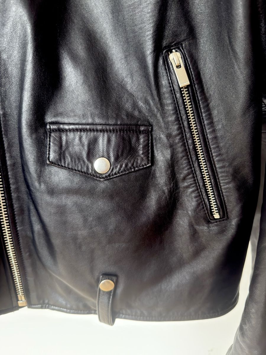 Kooples Giacche: Kooples Schwarze Leder-Bikerjacke, Grösse L – Usato da Zürich venduto da acrossbridges 8
