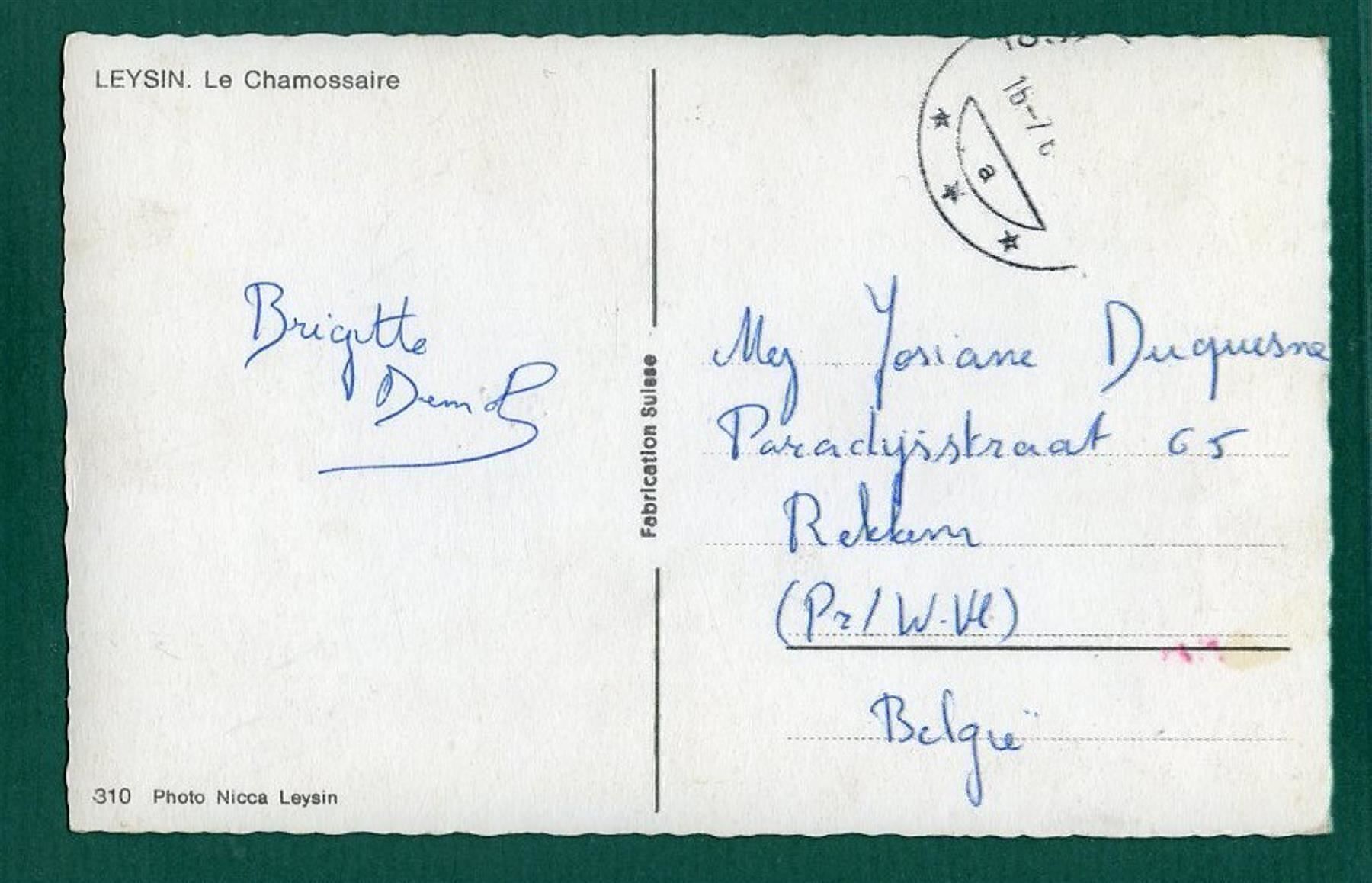 Cartoline postali: Leysin - Le Chamossaire, gelaufen, ca. 1940 – Usato da Sargans venduto da Hausi1951 1