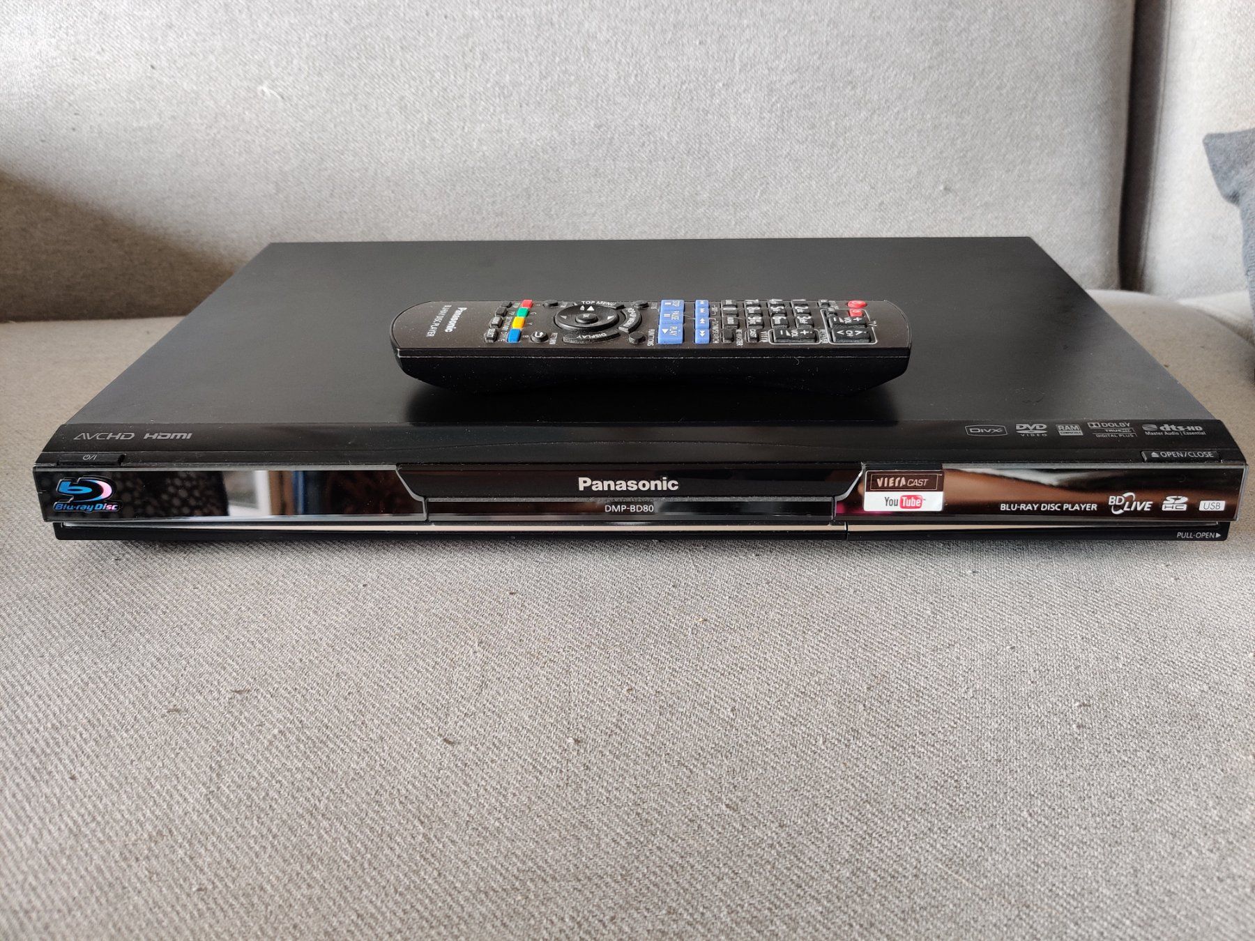 Panasonic Multimediaplayer & Streamer: Bluray player Panasonic DMP-BD80 – Gebraucht aus Meilen von