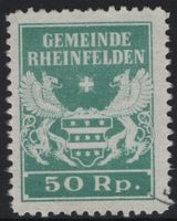 50 Rp. Fiskalmarke der Gemeinde RHEINFELDEN