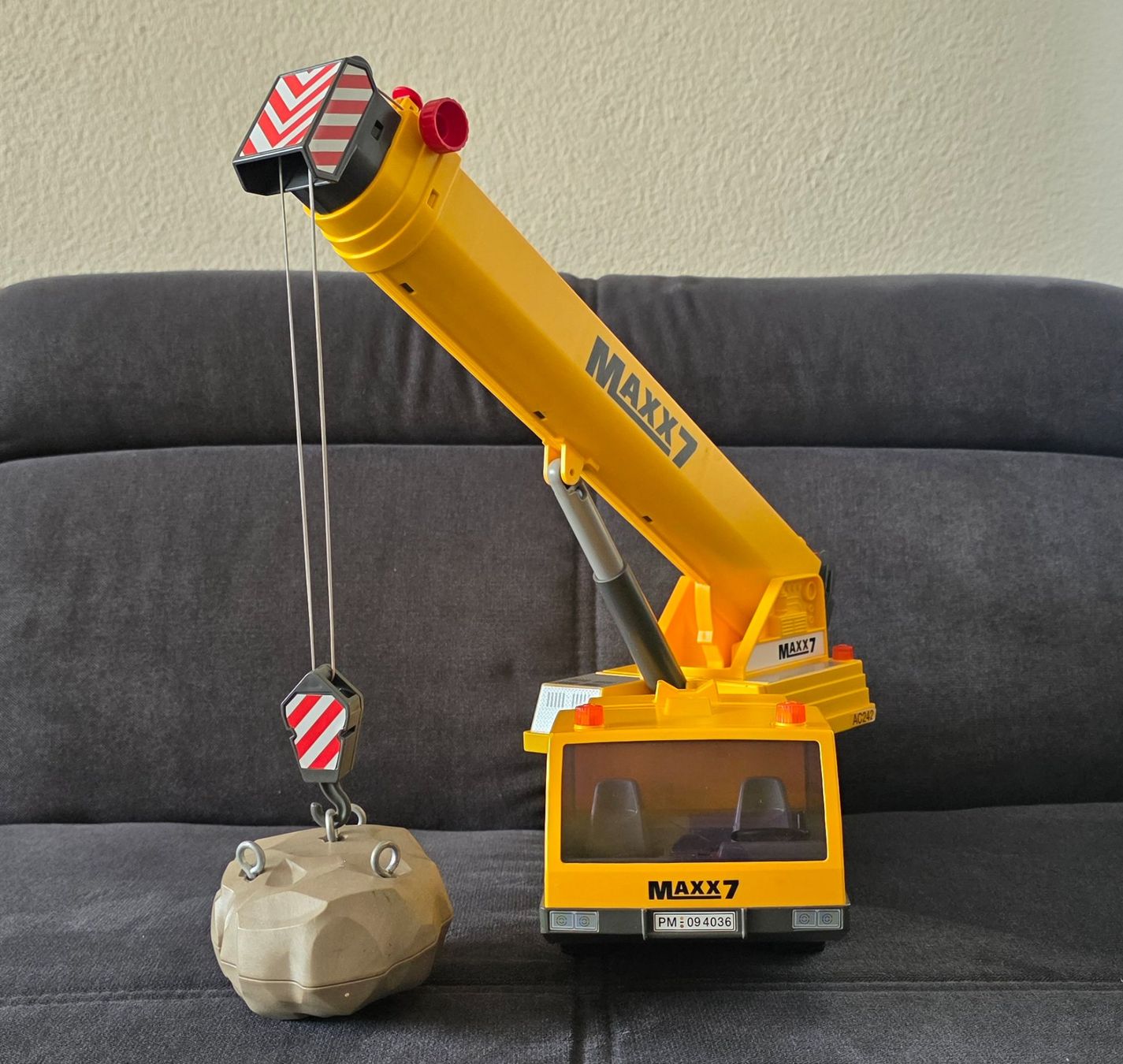 Playmobil Giocattoli: Playmobil Kran MAXX7 mit Stein – Usato da Mümliswil venduto da muzimo 1