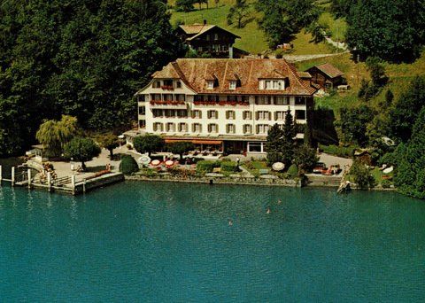 Ansichtskarten: Ansichtskarte Hotel Seeburg Ringgenberg, gelaufen – Gebraucht aus Ebmatingen von desalli