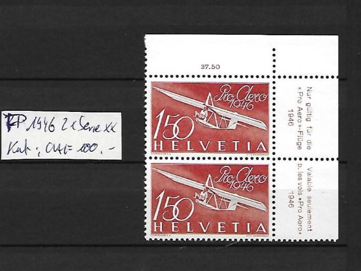 Alle Briefmarken: FP 1946 2xSerie ** Kat: CHF 100.- – Neu (gemäss Beschreibung) aus Basel von Ilp