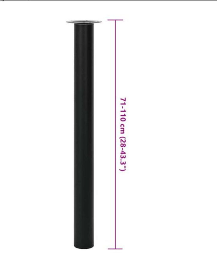 Altri mobili: Pied de table télescopique 2 pcs Noir – Nuovo e nell'imballaggio originale da Sion venduto da eta_hjk9 2