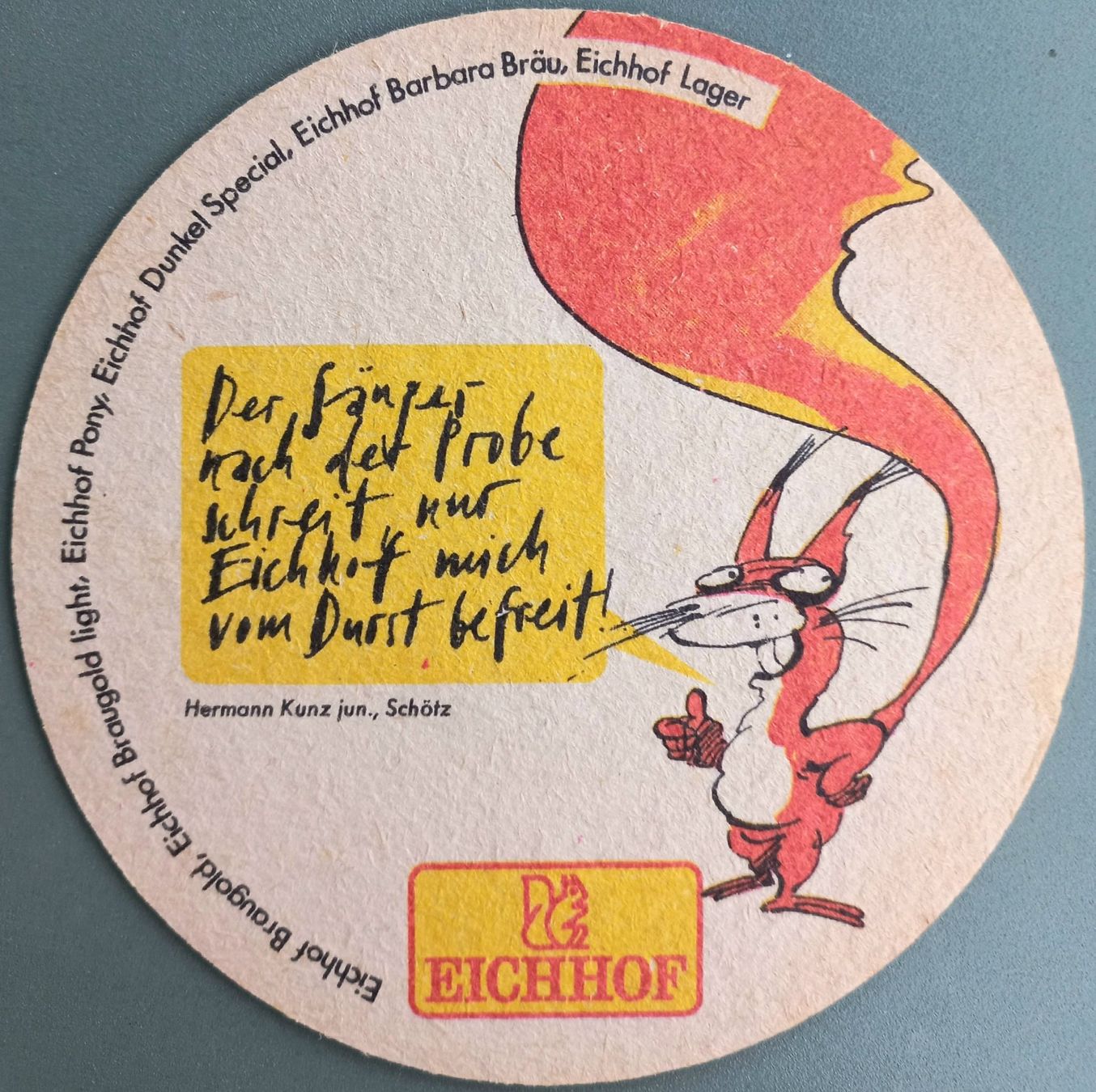 Eichhof Sottobicchieri: Bierdeckel - Eichhof - 80er Jahre – Usato da Niederuzwil venduto da lubimaja 1