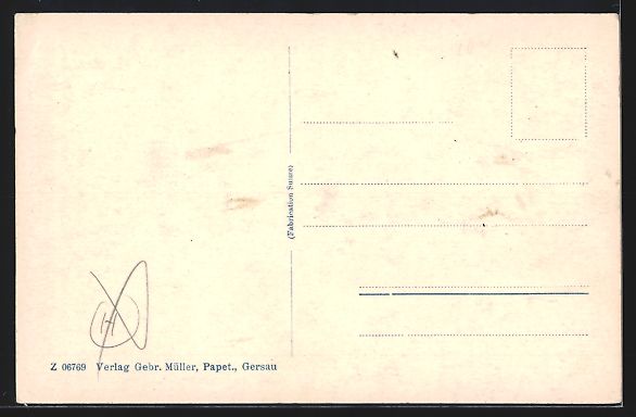 Cartoline postali: AK Gersau, Hotel-Pension Beau Séfour – Usato da Berlin venduto da bartko-reher 1