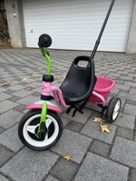 Puky Dreirad mit Schiebestange pink grün gebraucht