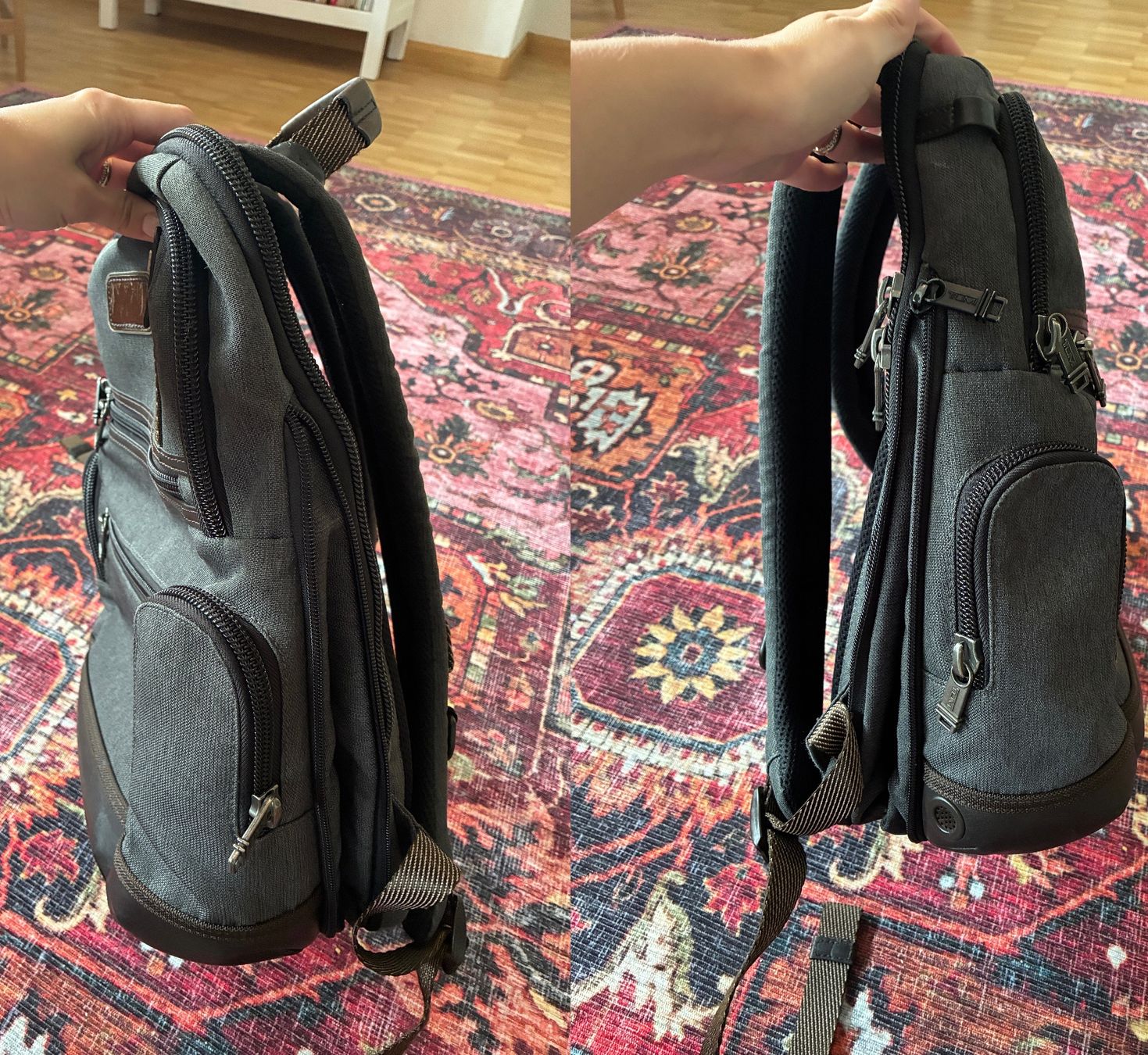 Tumi Zaini: TUMI Alpha Bravo Men's Knox Backpack Anthracite Rucksack – Usato da Münchenstein venduto da B771 4