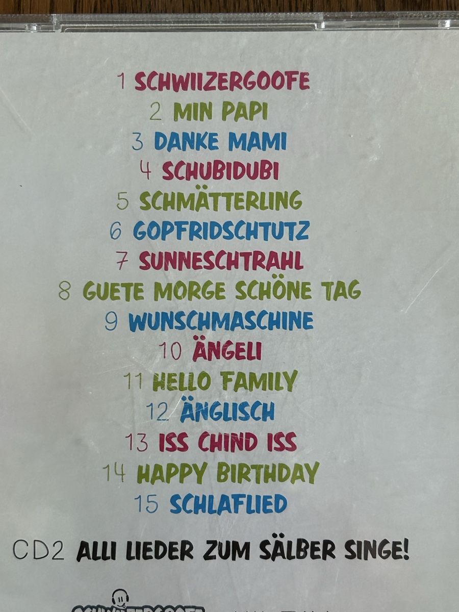 CD: Schwiizergoofe, Vo Chind für Chind, 2 CD Set – Usato da Wolhusen venduto da eve_m6cg 2
