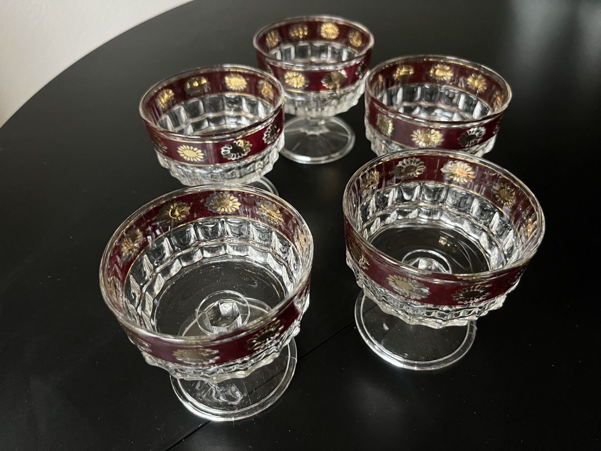 Gläser: 5 x Gläser Dessert oder Champagne – Gebraucht aus Zürich von Nowstalgia 1